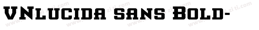 VNlucida sans Bold字体转换